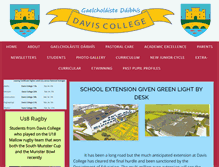 Tablet Screenshot of daviscollege.ie