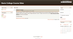 Desktop Screenshot of coursesites2.daviscollege.edu