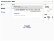 Tablet Screenshot of coursesites2.daviscollege.edu